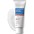 Glamveda Ultra-Light SPF 60 PA+++ Sunscreen 50 ml | Water-Full Hydration with 1% Hyaluronic Acid, Ceramides, Peptides & Niacinamide | Broad Spectrum | Anti-Aging, No White Cast, All Skin Types