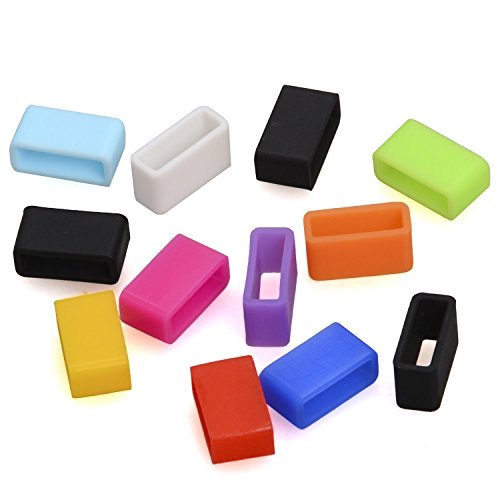 The Friendly Swede 12 Stück Silikonringe für Garmin Vivosmart Fitnessarmband – ideale Verschlusshilfe für Ihr Vivosmart - 6