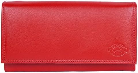 Women's Red Nice Quality Soft Genuine Leather Wallet Gazello