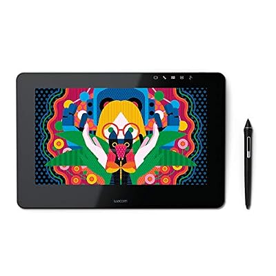 Wacom Cintiq Pro 13" - Ecran interactif - Tablette graphique à stylet (13 pouces, avec écran et pieds) - Stylet Wacom Pro Pen 2 et adaptateur Link Plus inclus - Compatible avec Windows et Apple