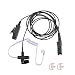 Produktbild LUFA Großes PTT & Mic Covert Acoustic Tube Ohrhörer mit Ohrenschützer Earbud FBI Style Police Surveillance Mikrofon für Motorola Walkie Talkie Zweiwegradios