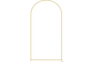 Walopola Arch Backdrop Stand - Wedding Metal Balloon Arch Frame | Portable Arched Door Frame, Decorative Door Frame Backdrop Stand For Flowers, Balloons And Lights
