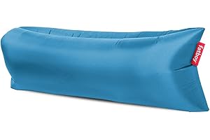 Fatboy® Lamzac 3.0 Canapé/Pouf/Sofa Gonflable | Bleu Ciel | Hamac rempli d'air | pour l'extérieur (Plage, Jardin ou Piscine) | 200 x 90 x 50 cm