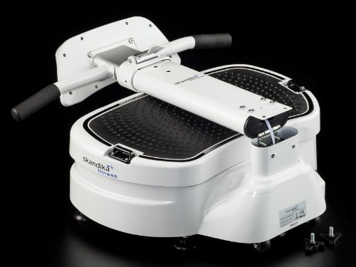 skandika Vibration Plate 1400 klappbar inklusive Trainingsbänder mit großer rutschsicheren Trainingsfläche, kraftvoller 3D-Vibration, kompakte Abmessungen, weiß - 6