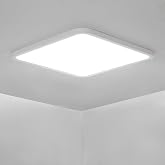 Osairous Ceiling Lamps 42W, &Oslash;40cm Square LED Ceiling Light | Ceiling Lamp Bedroom IP44, 6500K 3980 LM White Light for Kitchen