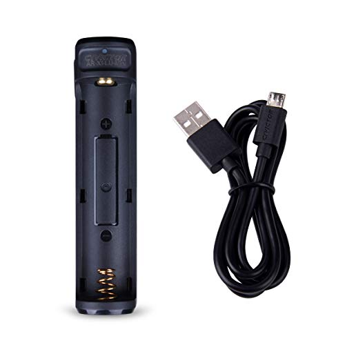 18650 Cargador de Pilas para Batería 18650 Recargable 4.2v Protegido 1 Ranura - Cargador de batería 18650 Universal Cargador 18650 para más 3.7V Lithium Ion Li-Ion Litio Pilas 18650 Battery Charger