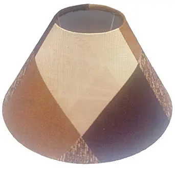 RDC 10 Round Brown Checks Designer Lamp Shade for Table Lamp