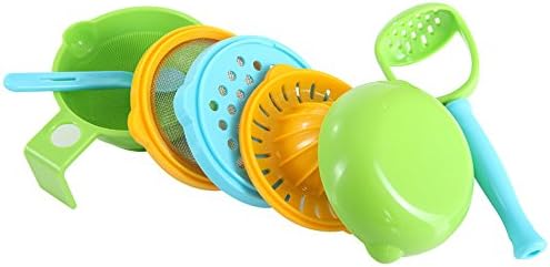 QUENJOY® Multifunctional Baby Food Maker Fruit and Vegetable Grinder Grinding and Juice Making Bowl Colorful Kid Grinding Set for Food Supplement