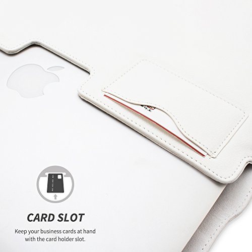 TheSnugg B00FJUQLRC 13Zoll Ärmelhülle Weiß Notebooktasche – Notebooktaschen (33 cm (13 Zoll), Ärmelhülle, Weiß, Baumwolle, Polyurethan, Einfarbig, Nubuck fibre) - 2