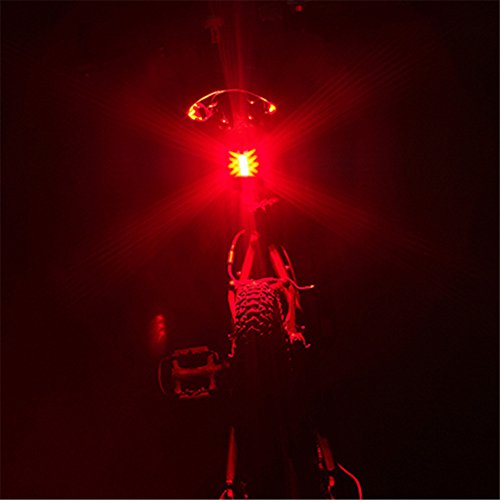 Lmeno LED Wiederaufladbare Fahrradbeleuchtung Fahrrad Rücklicht Wasserdicht Bike Cycling Rückleuchten Super Helle 4 LED Fahrrad Rücklichter Fahrradlampe Schwanz Hinten Leuchtet Mountainbike Sicherheits Warnleuchten - 8