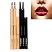 VENMO Portable Retractable Lip Brush Artificial Fiber Makeup Brush 1PC (Black)