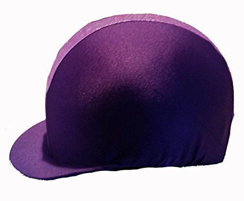 Purple-with-Lilac-Metalic-stripe-Equestrian-Horse-Riding-Hat-cover-ONE-SIZE-FITS-ALL