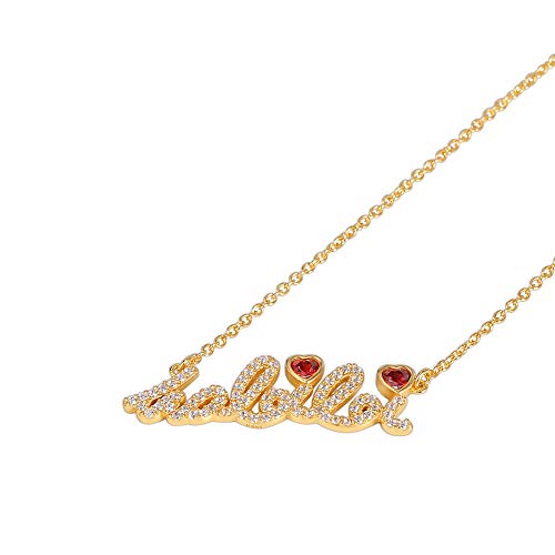 Taipan Habibi Collar para mujer de ley 925 plata 40 - 45 cm de largo dorado