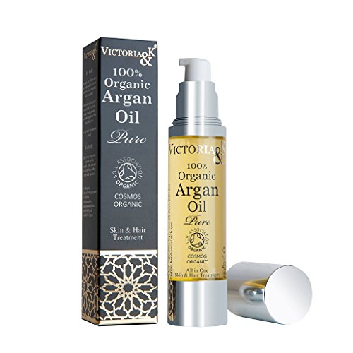 Best Pure Organic Moroccan Argan Oil | Premium Quality for Moisturising Beard, Body, Cuticles, Scalp, Face, Hair, Skin & Nails | For All Dry Skin Conditions, even Acne, Psoriasis, Eczema | Vegan