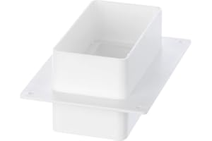 LIRAST 110 x 55 mm łącznik do płaskich kanałów wentylacyjnych - tworzywo sztuczne kołnierz ścienny kołnierz