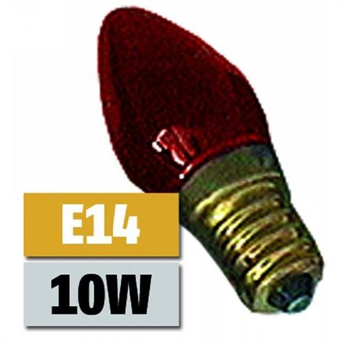 Mini-Kerzenlampe McShine, E14 230V, 10W, rot