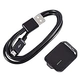 Schwarzes kompaktes, leichtes Kunststoff-Ladestation-Smart-Watch-Armbanduhr-Ladegerät für Samsung Galaxy Gear 2 SM-R380