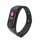 Fitness-Tracker Watch Schrittzähler Und Kalorienzähler Activity Tracker Smart Armband, Schrittzähler, Schlaf-Monitor, Entfernung. VeryfitPro Walking And Running App Für IPhone Und Android-Handys(Black)