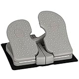 Gr8 Fitness Raku Mini Stepper Home Gym Grey Under Desk Table Trainer Aerobic Legs Thighs Sitting Workout Exercise Small Training Step Machine Foot Pedal Stair Climber Fat Burning Sports Equipment