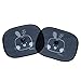 Redkite Folding Sunshades/Sunblinds 2 Pack Sun Shades - Cottontail Bunny Rabbit Design - Black
