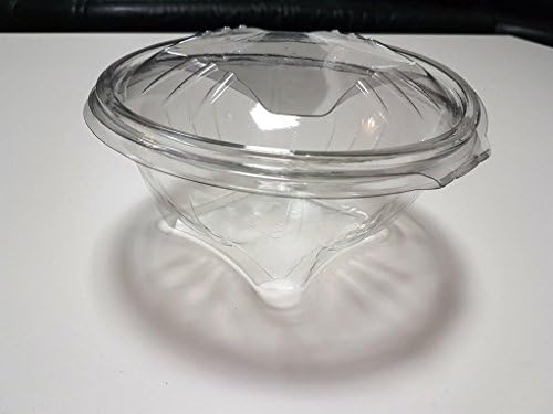 ( Pack of 100 ) Multipack 375 ml PET round cookies biscuit cracker Salad Containers Takeaway Fast Food Disposable box plastic lids Storage biscuit cracker sponge fish Restaurant Retail Cooking and confectionery cookies