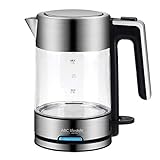 wasserkocher 1 liter 1,0 Liter bzw. 4 Tassen Fassungsvermögen. Ideal für Singlehaushalte und Klein-Familien.