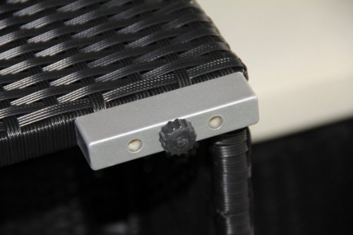 (6034) POLY RATTAN Lounge Schwarz Gartenset Sofa Garnitur Polyrattan Gartenmöbel