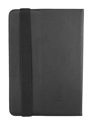 Emartbuy® Hisense Sero 8 Pro Tablet 8 Zoll Universal ( 7 – 8 Zoll ) Schwarz Premium PU Leder Multi Angle Executive Folio Wallet Case Cover Tan Interior mit Kartensteckplätze + Schwarz Eingabestift - 7