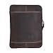 Produktbild Universal Vintage iPad Tasche / Sleeve / Hülle / Case aus geöltem Leder für iPad 1/2/3 oder Samsung Galaxy Tab 10.1/n., Farbe:Dark Muskat