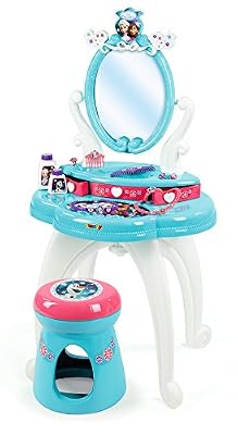 Smoby Toys- 320214- La Reine des Neiges Coiffeuse 2 en 1, Modulable, Nombreux rangements, + 10 Accessoires Inclus