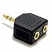Produktbild C63 ® hochwertiger vergoldeter Kopfhörer-Splitter3,5 mm Audio-Anschluss mit doppeltem Ausgang, um Ihre Musik und Ihren Sound zu teilen.