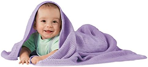 Baby Butt Crochet blanket purple size 75x100 cm