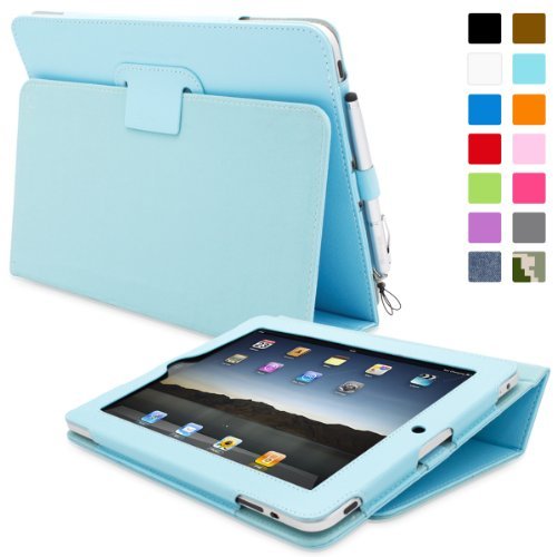 iPad 1 Hülle (Hellblau ), Snugg - Smart Case mit lebenslanger Garantie + Sleep / Wake Funktion