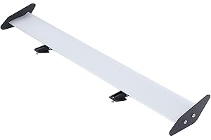 Honhill GT Spoilers Arrière 110CM Universel Aileronen Voiture Spoiler Wing Simple Pont de Voiture Spoiler Tailfin Tail Fin Wing Queue Réglable, Argenté