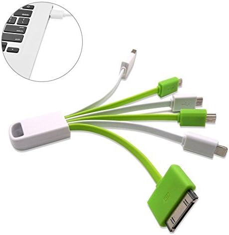 WinBridge 6 in 1 Muti Micro Min USB Charging Cable for inpone4/5/6/Plus iPad etc Yellow