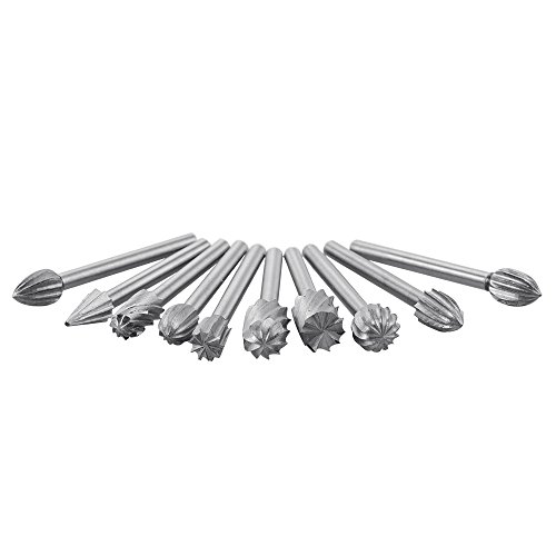 Xcsource 20pcs HSS Wolframkarbid Rotary Schneiden Burr Set Schleifer Bit Rundschaft Holzbearbeitung Carving Werkzeuge BI244 - 3