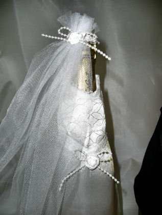Flaschendeko „Hochzeitspaar“ 3-tlg. - 3