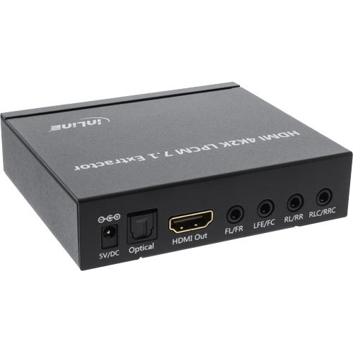 InLine Extraktor/Signaltrenner, Eingang 4K2K HDMI auf Ausgang mit 7.1 Kanal Stereo Audio, Toslink und HDMI - 2