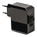 Produktbild Eurosell - Highend Universal Doppel USB Ladegerät - Steckernetzteil Netzteil 2fach 2er USB Stromversorgung - 2 - Ausgänge 3.4 A USB - EU DE schwarz