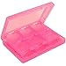 Price comparison product image Y56 For New 3DS XL/LL Game Card Case, 24 in 1 Game Cards Holder Storage Box Clear Slim Protective Case Skin for New Nintendo 3DS XL/LL Accessories (Red)