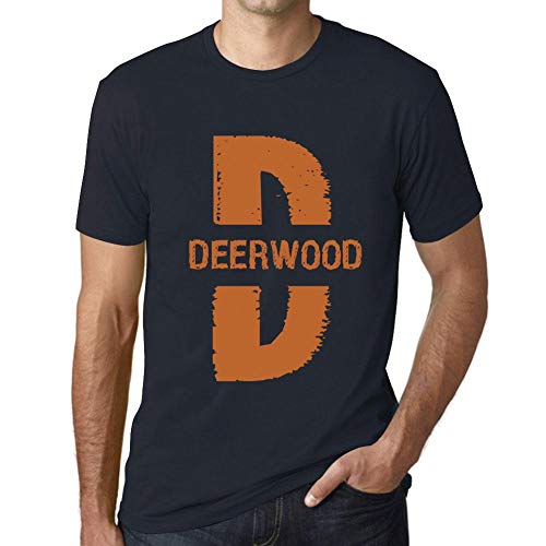 One In The City Hombre Camiseta Vintage T Shirt Gráfico Letter D Countries And Cities Deerwood Marine - 