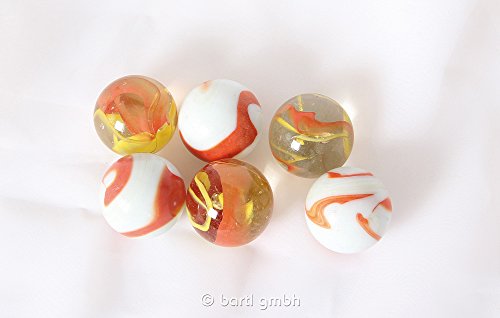 Preisvergleich Produktbild Murmeln ca. 35 mm orange (6 St.)