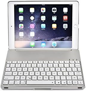 Bluetooth Keyboard iPad Air 2, F8SPRO 9.7 Universal Portable Bluetooth 3.0 Wireless Keyboard with 7 Color (Silver)