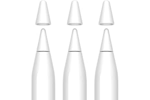 FRTMA 2in1 Non-Slip Writing Nib/Tip Protector Compatible with Apple Pencil 1st & 2nd Generation (Pack of 10), White