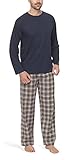 Herren Schlafanzug mit Flanellhose - Moonline