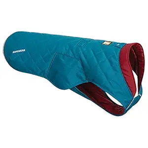 RUFFWEAR - Stumptown Insulated, Reflective Dog Jacket for Cold Weather, Metolius Blue, Medium