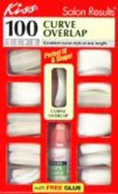 Kiss 100 Nail Tips Curve Overlap (2-Pack)