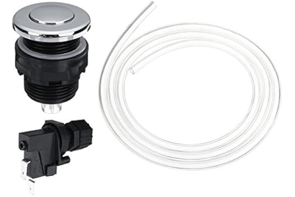 GOZAR 25V-250V Commutateur De Bain Interrupteur Pneumatique Kit D'Évacuation des Ordures Poubelle Broyeur À Air - 34Mm