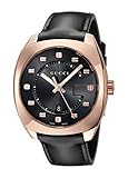 Gucci Unisex-Armbanduhr GG2570 Analog Quarz Edelstahl YA142309