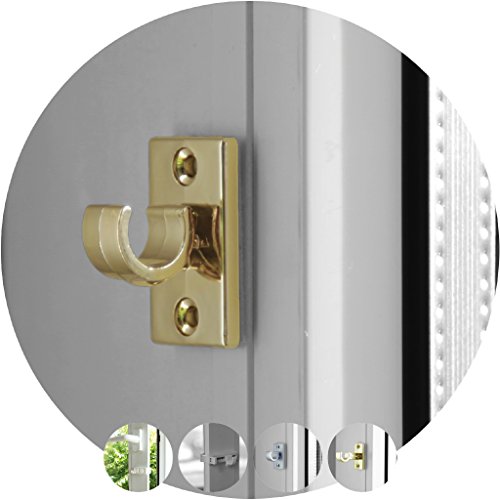 Ersatzträger Trägerhaken für Cafehausstangen 2er Set, Auswahl: 2,5cm in der Farbe - gold